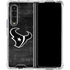 NFL Houston Texans Black & White Galaxy Z Fold4 5G Clear Case
