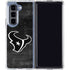 NFL Houston Texans Black & White Galaxy Z Fold5 5G Clear Case