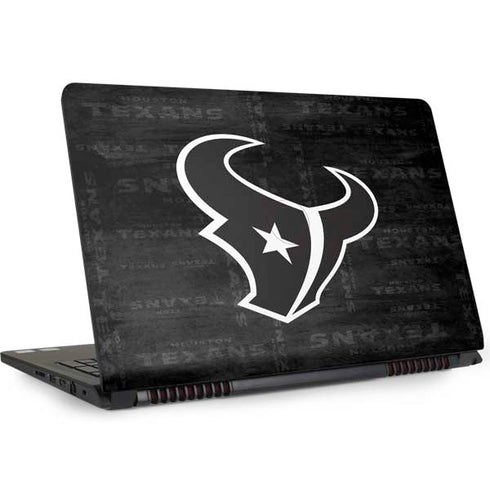 NFL Houston Texans Black & White Dell Inspiron Skin