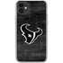 NFL Houston Texans Black & White iPhone 11 Clear Case