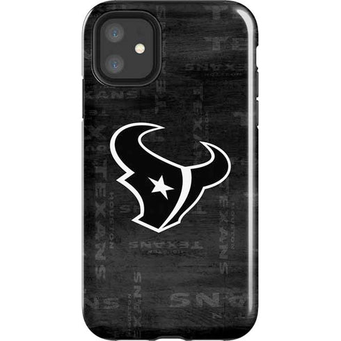 NFL Houston Texans Black & White iPhone 11 Impact Case