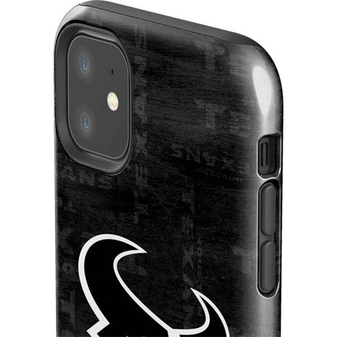 NFL Houston Texans Black & White iPhone 11 Impact Case
