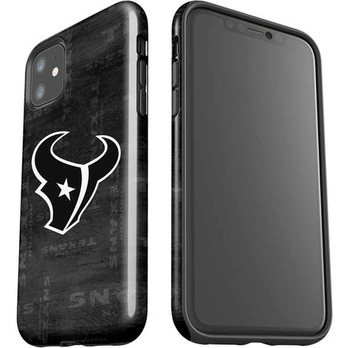 NFL Houston Texans Black & White iPhone 11 Impact Case
