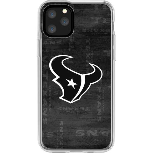 NFL Houston Texans Black & White iPhone 11 Pro Clear Case