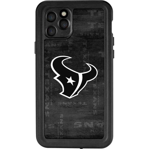 NFL Houston Texans Black & White iPhone 11 Pro Waterproof Case