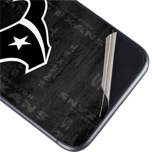 NFL Houston Texans Black & White iPhone 11 Skin