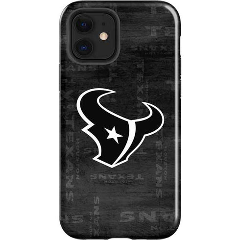 NFL Houston Texans Black & White iPhone 12 Impact Case
