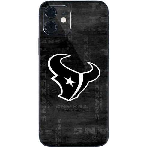 NFL Houston Texans Black & White iPhone 12 Mini Skin