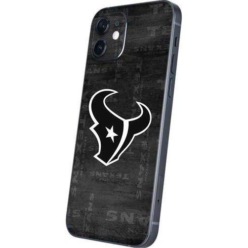 NFL Houston Texans Black & White iPhone 12 Mini Skin
