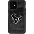 NFL Houston Texans Black & White iPhone 12 Mini Waterproof Case