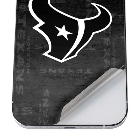 NFL Houston Texans Black & White iPhone 12 Pro Max Skin