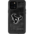 NFL Houston Texans Black & White iPhone 12 Pro Max Waterproof Case