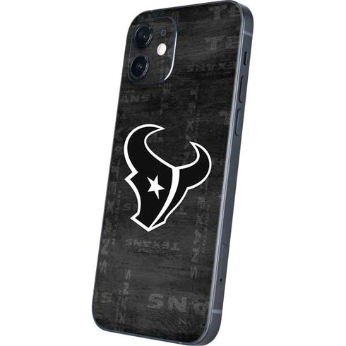 NFL Houston Texans Black & White iPhone 12 Skin