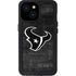 NFL Houston Texans Black & White iPhone 13 Mini Waterproof Case