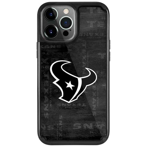 NFL Houston Texans Black & White iPhone 13 Pro Cargo Case