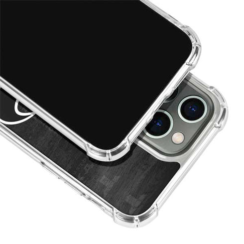 NFL Houston Texans Black & White iPhone 13 Pro Clear Case