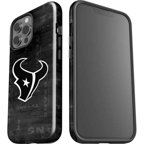 NFL Houston Texans Black & White iPhone 13 Pro Max Impact Case