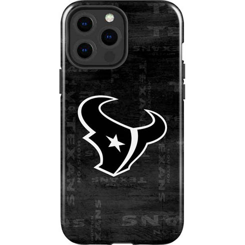 NFL Houston Texans Black & White iPhone 13 Pro Max Impact Case