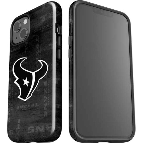 NFL Houston Texans Black & White iPhone 15 Impact Case