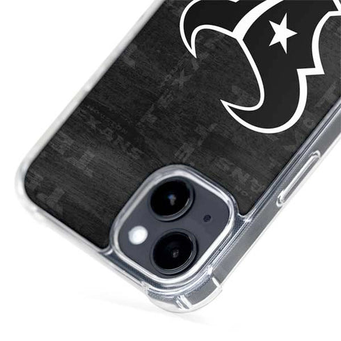 NFL Houston Texans Black & White iPhone 15 Plus MagSafe Case