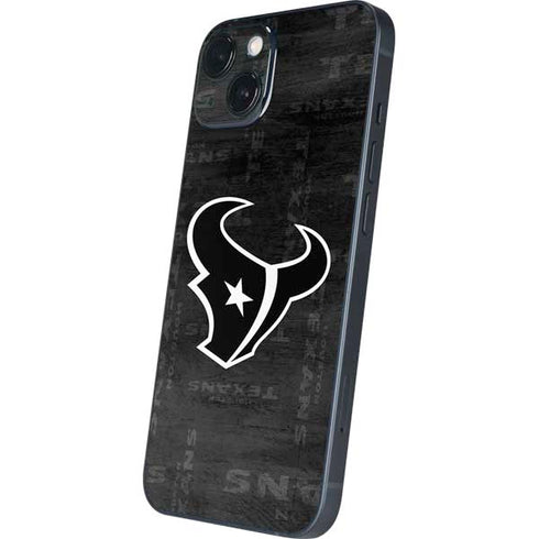 NFL Houston Texans Black & White iPhone 14 Plus Skin