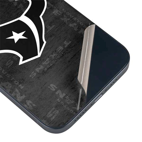 NFL Houston Texans Black & White iPhone 14 Plus Skin