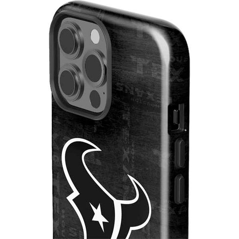 NFL Houston Texans Black & White iPhone 15 Pro Max Impact Case