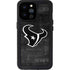 NFL Houston Texans Black & White iPhone 14 Pro Max Waterproof Case