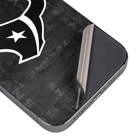 NFL Houston Texans Black & White iPhone 14 Pro Skin