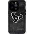 NFL Houston Texans Black & White iPhone 14 Pro Waterproof Case