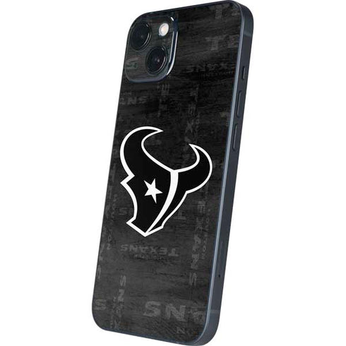NFL Houston Texans Black & White iPhone 14 Skin