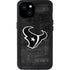 NFL Houston Texans Black & White iPhone 15 Plus Waterproof Case