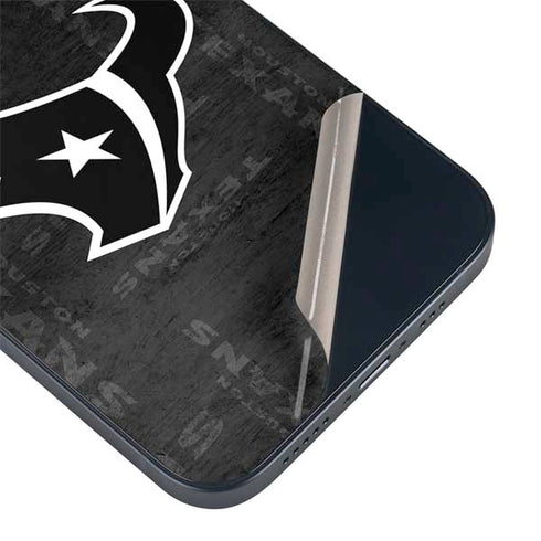 NFL Houston Texans Black & White iPhone 15 Skin