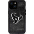 NFL Houston Texans Black & White iPhone 15 Waterproof Case