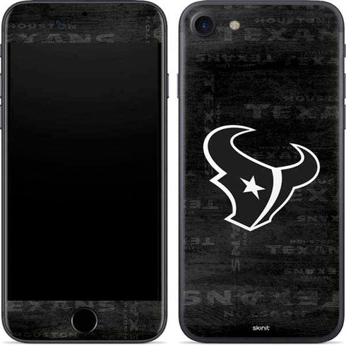 NFL Houston Texans Black & White iPhone SE (2nd & 3rd Gen) Skin
