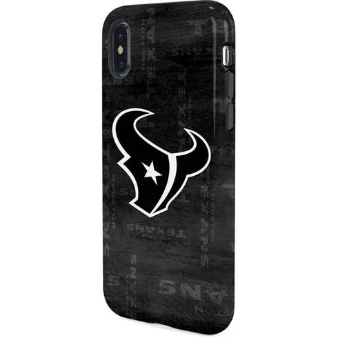 NFL Houston Texans Black & White iPhone X Pro Case