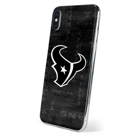 NFL Houston Texans Black & White iPhone X Skin
