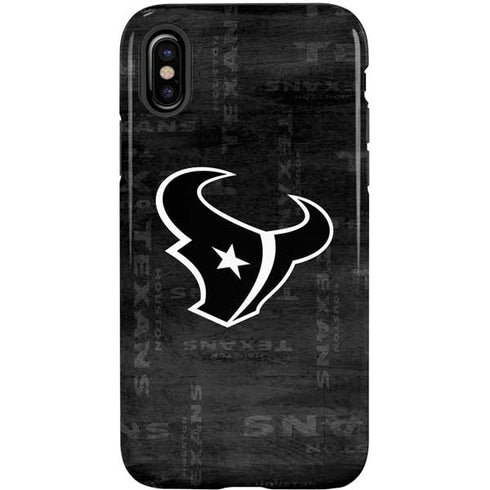NFL Houston Texans Black & White iPhone XS Pro Case