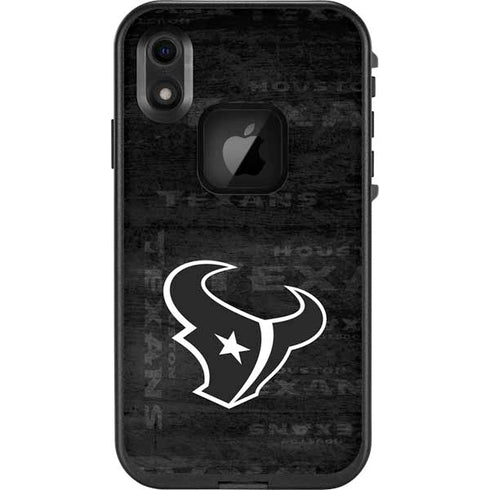 NFL Houston Texans Black & White LifeProof Fre iPhone Skin