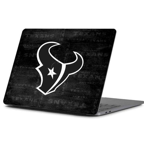 NFL Houston Texans Black & White Apple MacBook Pro 13-inch Skin
