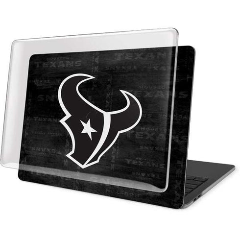NFL Houston Texans Black & White MacBook Pro 13in (2020) Case plus Skin