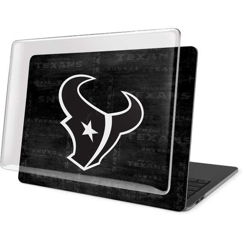 NFL Houston Texans Black & White MacBook Pro 15in (2016-19) Case plus Skin