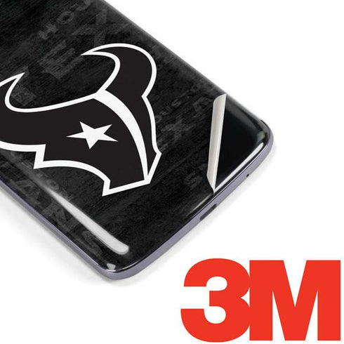 NFL Houston Texans Black & White Moto E5 Plus Skin