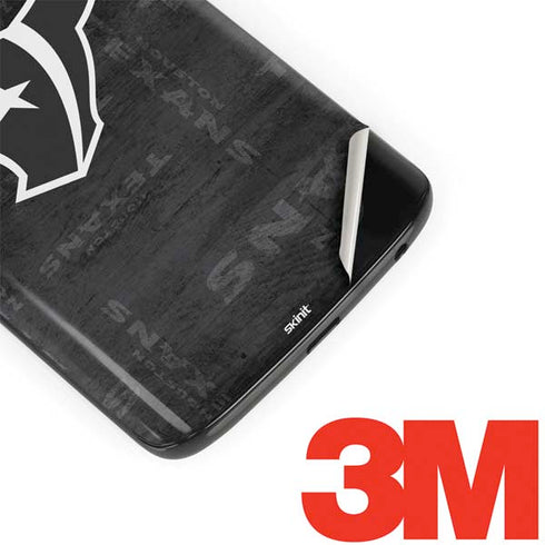 NFL Houston Texans Black & White Moto G6 Skin