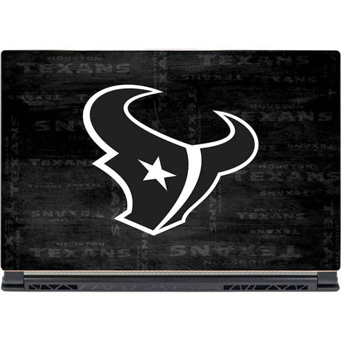 NFL Houston Texans Black & White MSI GS65 Stealth Laptop Skin