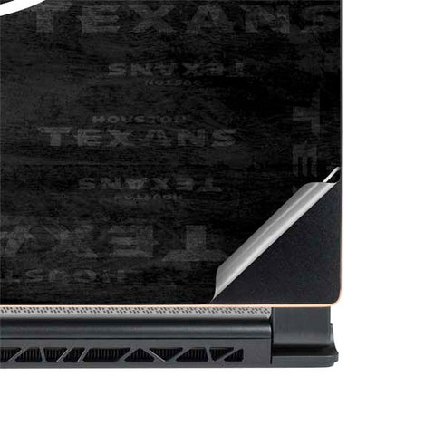 NFL Houston Texans Black & White MSI GS65 Stealth Laptop Skin