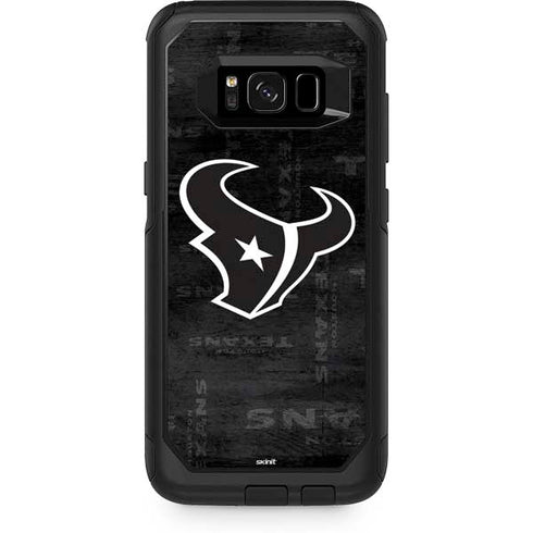 NFL Houston Texans Black & White Otterbox Commuter Galaxy Skin