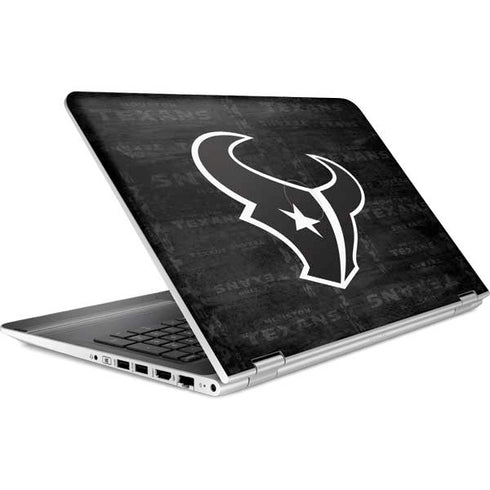 NFL Houston Texans Black & White HP Pavilion Skin