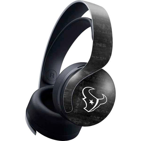 NFL Houston Texans Black & White PULSE 3D Wireless Headset for PS5 Skin