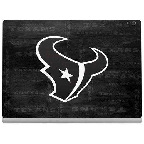 NFL Houston Texans Black & White Surface Book 2 13.5in Skin